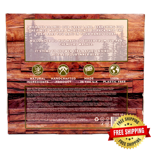 6 Bar Natural Soap Box