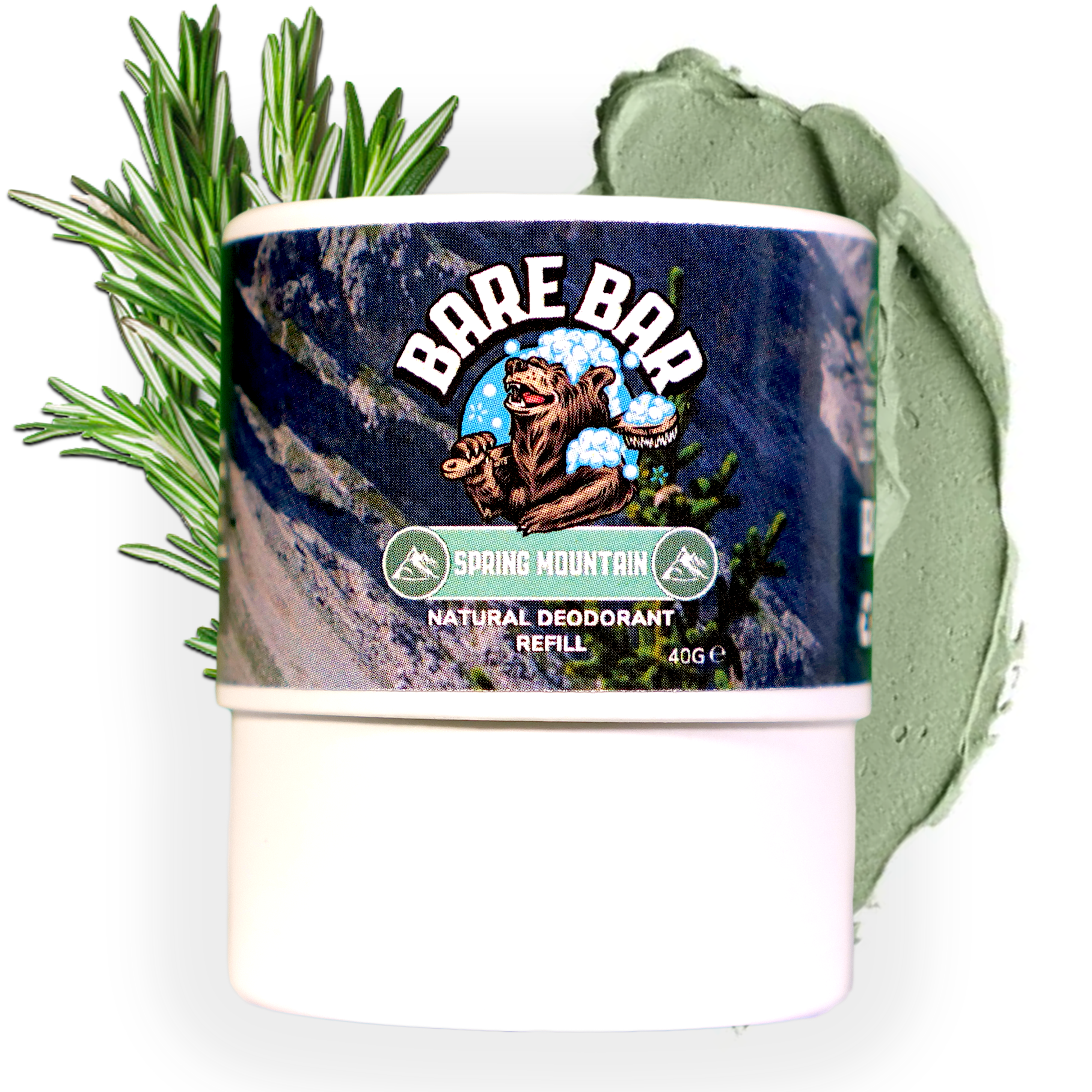 Resto Menu Refillable Spring Refillable Natural Deodorant Spring Mountain Cartridge | 24hr ...